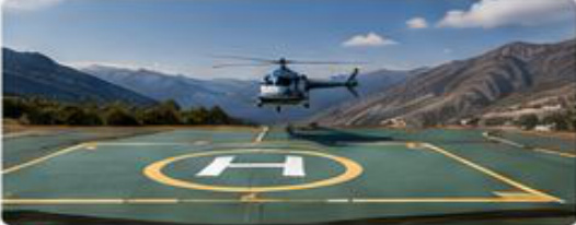 HDPE portable helipad shown in the Jorex Lorex product album
