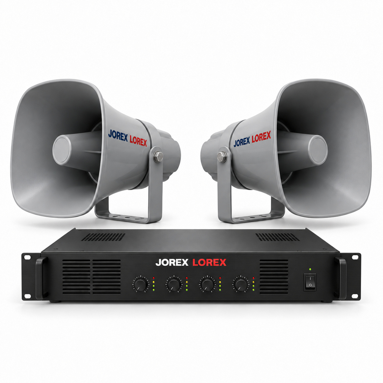 Jorex Lorex public address — representative product render